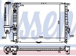 BMW E34 Радиатор охлаждения (NISSENS) (NRF) (GERI) (см.каталог) на BMW e34 (БМВ е34) - цена, наличие, описание